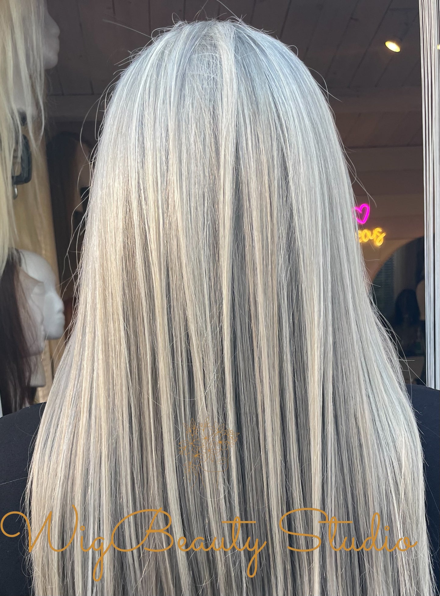 Ashley Human Hair Topper - Platinum Grey