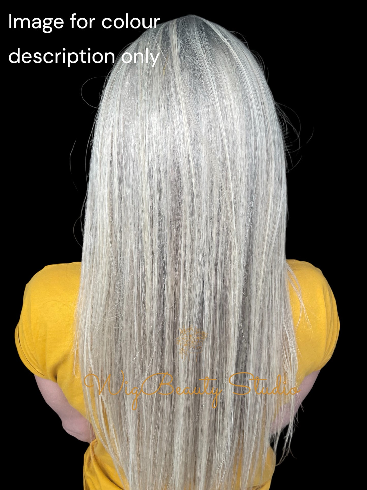 Emilia Human Hair Topper -Ash Rooted with Lowlights and Platinum Blonde Highlights