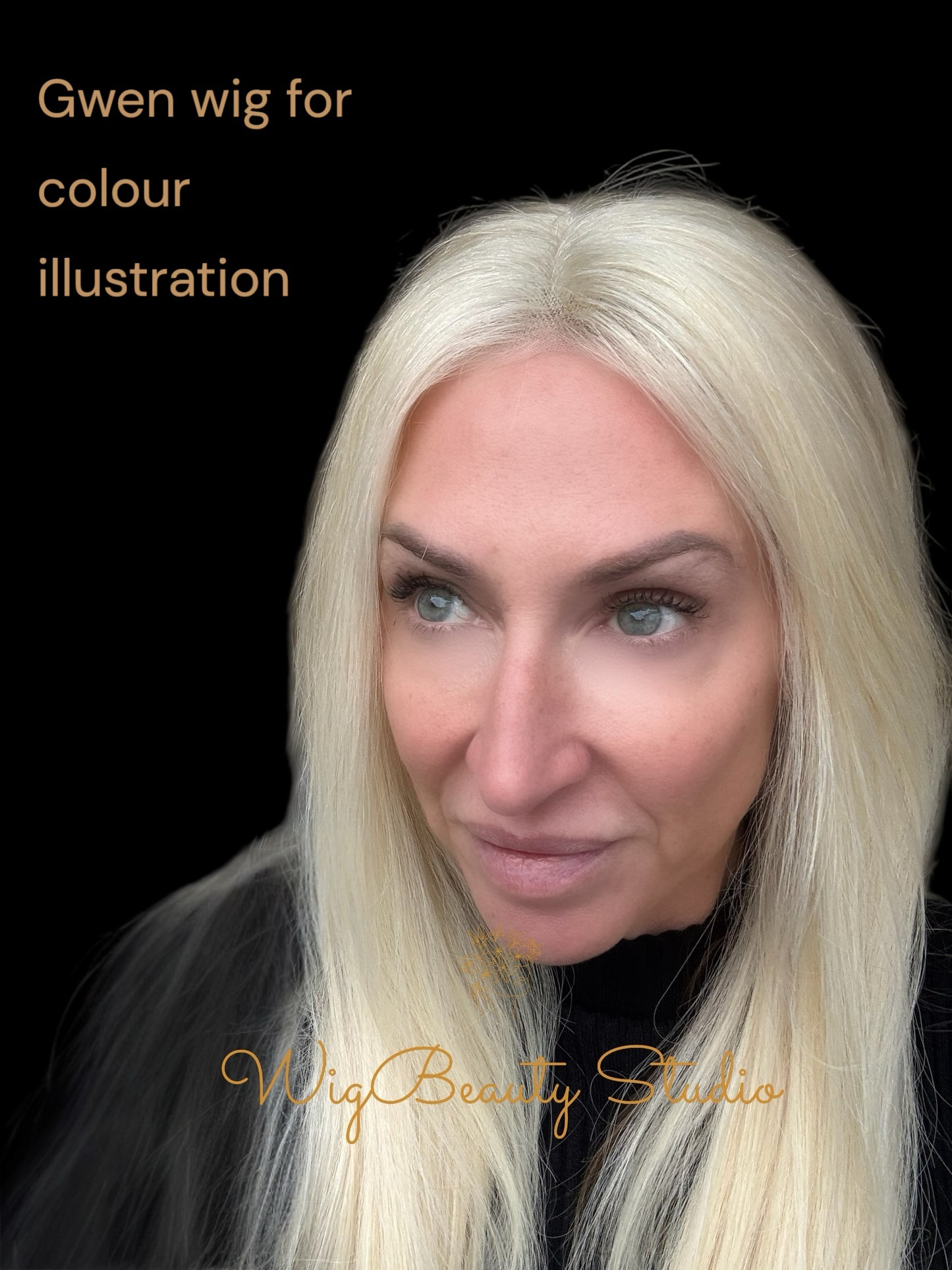 Gwen Human Hair Topper -  Baby Blonde